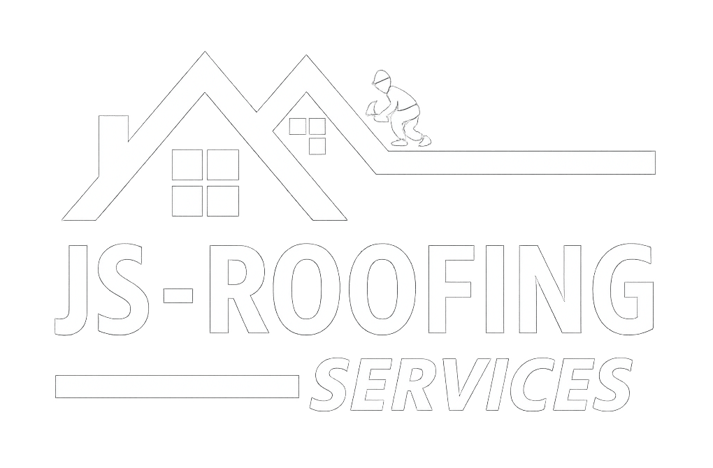 js roofing logo white